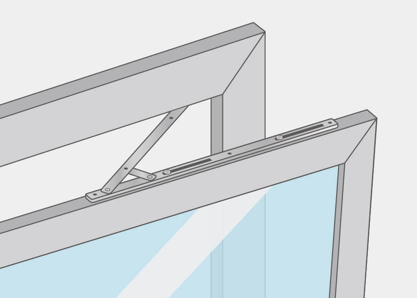 Lift and slide door fittings