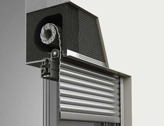 Top mounted roller shutter premium